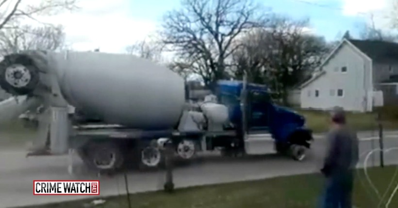 Boy, 11, takes cement truck for joyride, hits cruisers